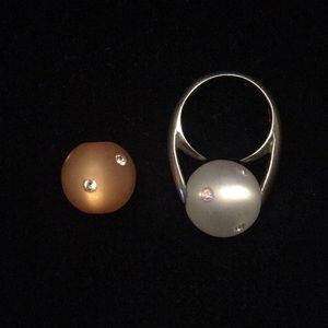 Ring with removable ball (sterling silver)